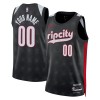 Dres Portland Trail Blazers Prilagođeni Nike 2024-25 City Edition Crno Swingman Dres Portland Trail Blazers Prilagođeni Nike 2024-25 City Edition Crno Swingman